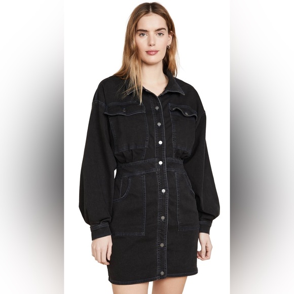 Free People Bo soft denim dress new - Picture 5 of 12